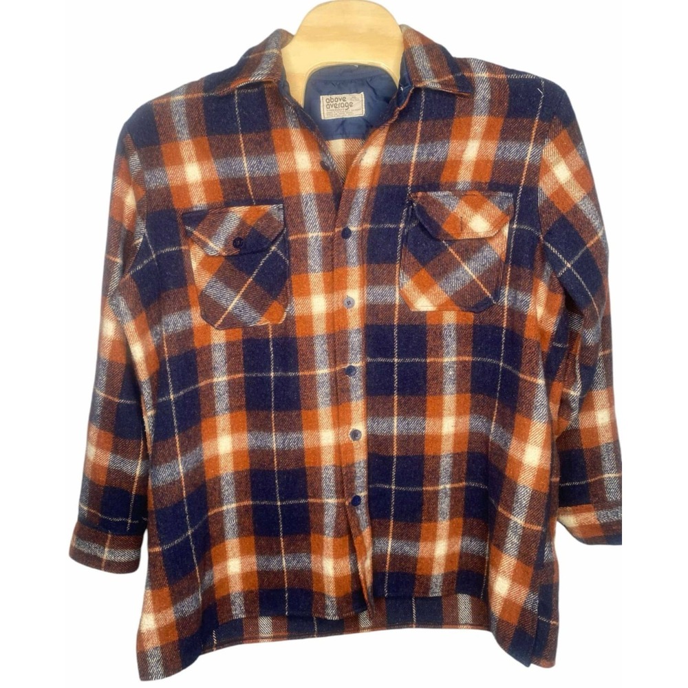 Above Average by Pennshire men's coat chore barn plaid button down size XXL tall